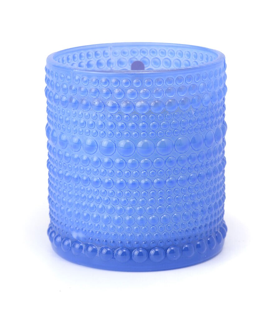 Foundry 5oz Scented Textured Jar Candle, Blue, swatch