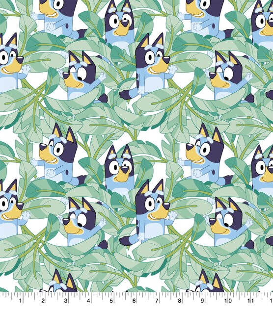 Bluey Garden Cotton Fabric