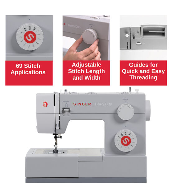 SINGER | 4423 Heavy Duty Sewing Machine with Exclusive Accessory Bundle, 97  Stitch Applications, Perfect For Experts & Beginners