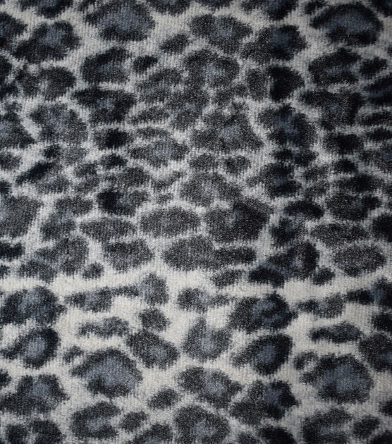 Snow Leopard Spots Faux Fur Fleece Fabric | JOANN