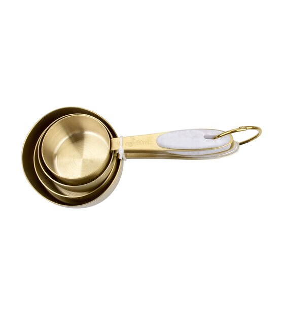 Season and Stir™ Gold Stainless Steel Measuring Cups Set - Homerely