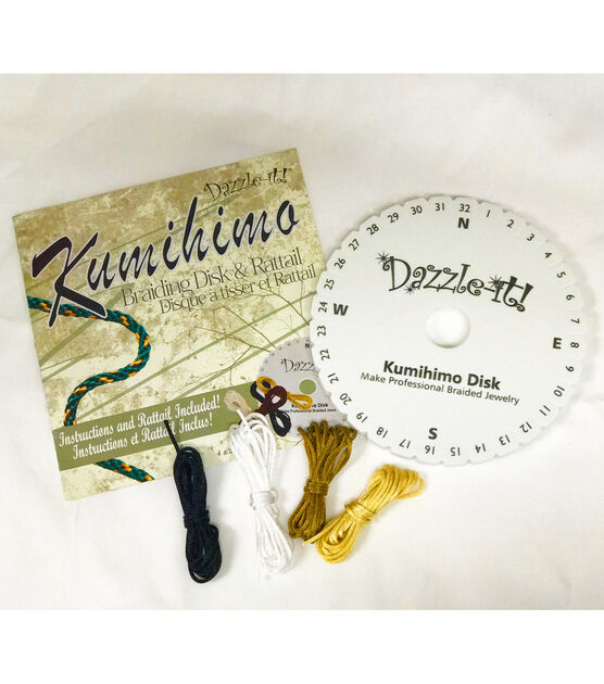 Kumihimo Rnd Brading Kit W Rnd Disk 15Cm