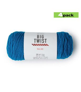 4.3oz Ombre Medium Weight Acrylic Value Yarn by Big Twist, JOANN in 2023