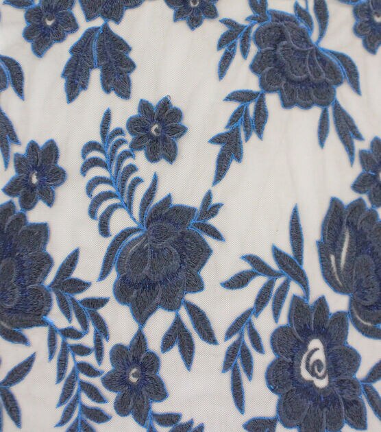 Casa Embellish Ember Mesh Fabric Evening Blue | JOANN