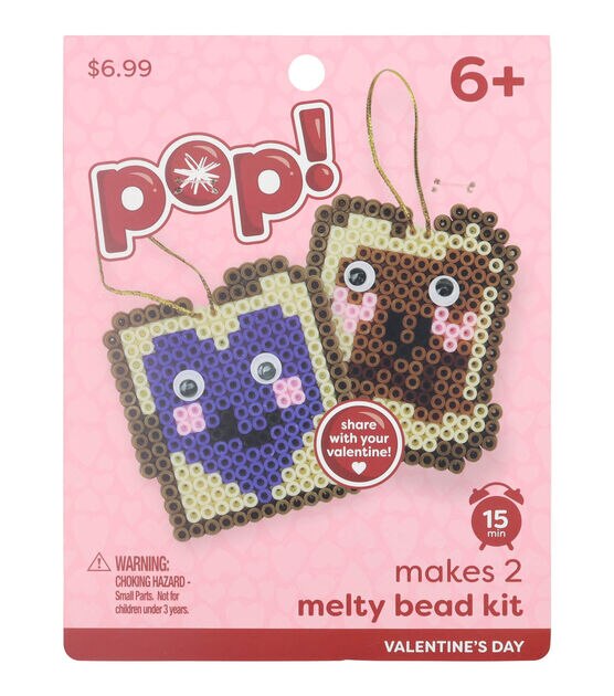 2ct Valentine's Day Pb & J Melty Beads Kit by POP!