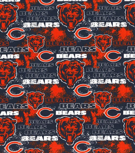 Fabric Traditions Chicago Bears Cotton Fabric Distressed, , hi-res, image 2