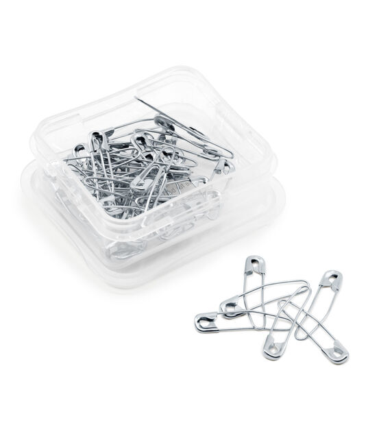 Dritz Quilter's Coiless Curved Safety Pins, 30 Count