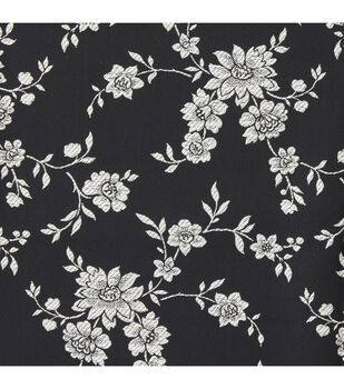 Seamless Floral Pattern on Burnout Velvet Fabric - Style P-613-VELVET