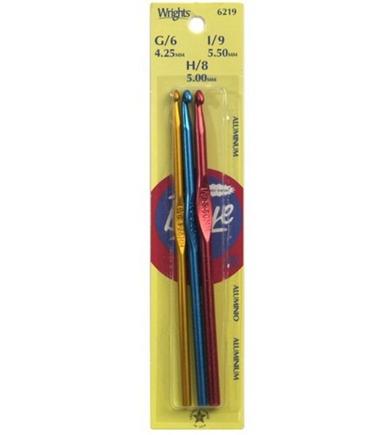 Boye Starter Aluminum Crochet Hook Set Size G H I Joann