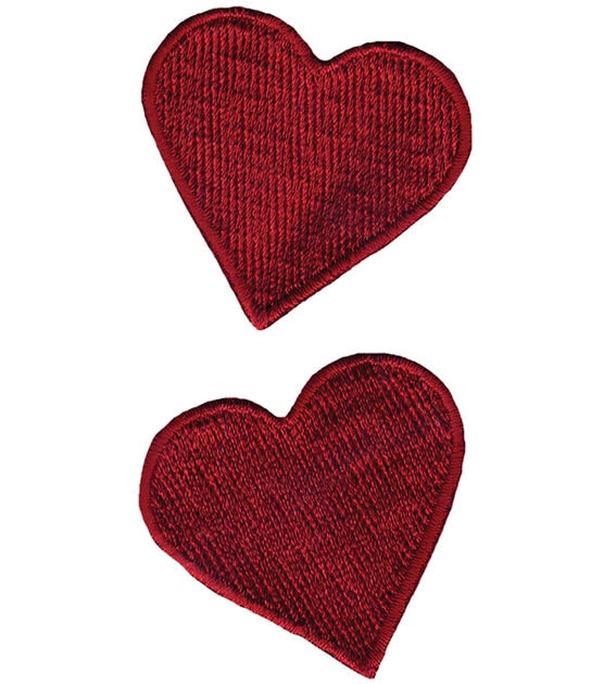  Heart Red Sew Iron on Embroidered Patches : Arts, Crafts &  Sewing