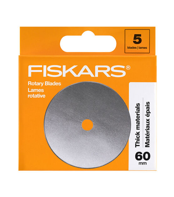 Fiskars 60mm Titanium Rotary Blade 2-Pack 