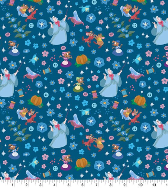 Cinderella Friends Disney Cotton Fabric