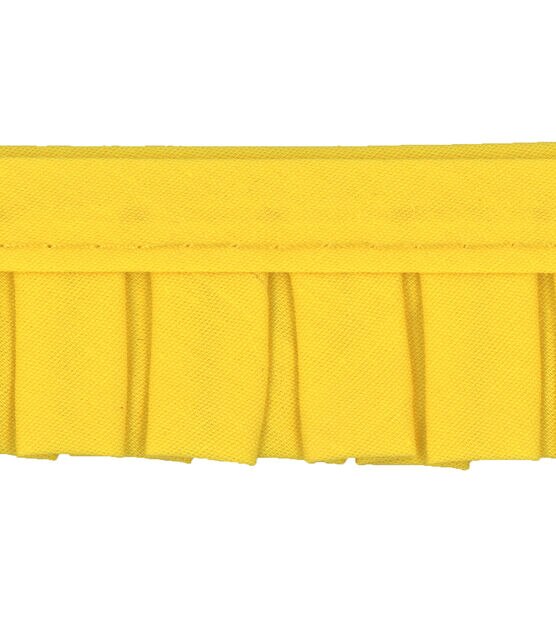 Simplicity Box Pleated Trim 1.38'' Canary