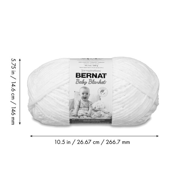 Bernat® Blanket™ #6 Super Bulky Polyester Yarn, Gray Blue 10.5oz/300g, 220  Yards (4 Pack)