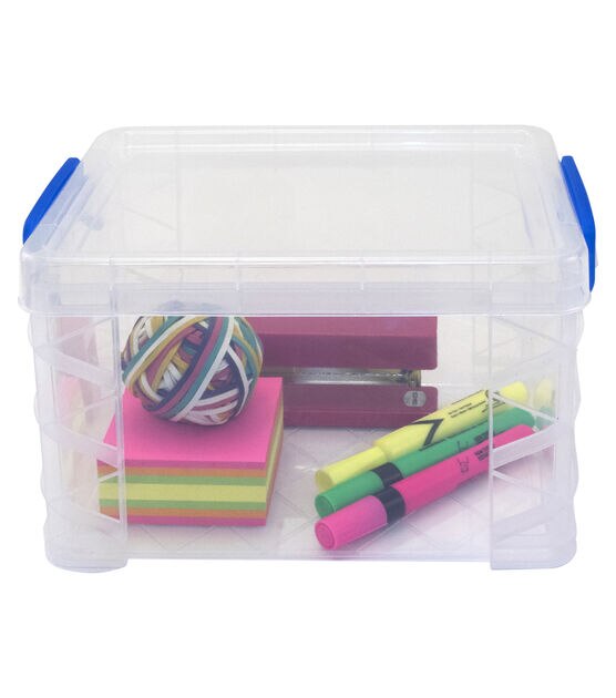 Super Stacker 10 x 7.5 Clear Plastic Supply Box