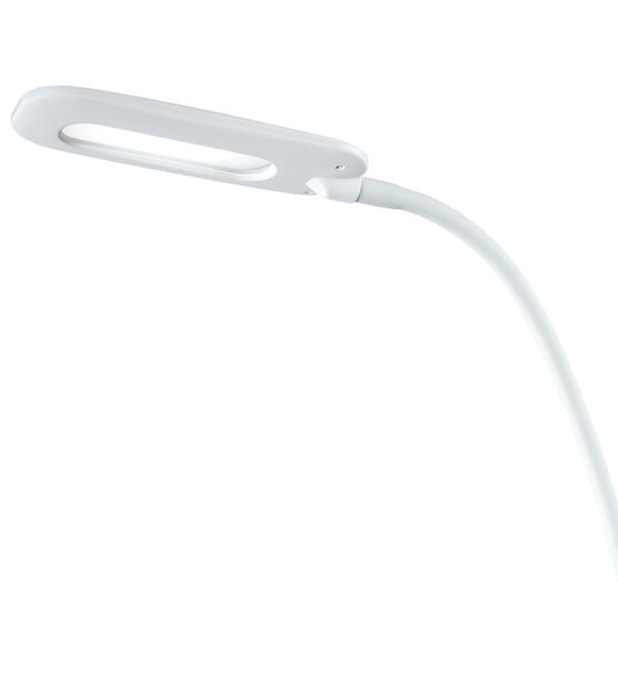 OttLite 18" White Adjustable Soft Touch LED Desk Lamp, , hi-res, image 4