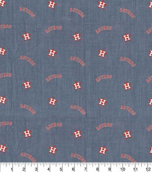 Fabric Traditions MLB Broadcloth Houston Astros Stars Orange, Quilting Fabric by The Yard