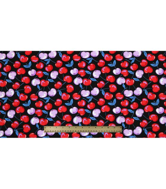 Red & Pink Cherries Super Snuggle Flannel Fabric, , hi-res, image 4