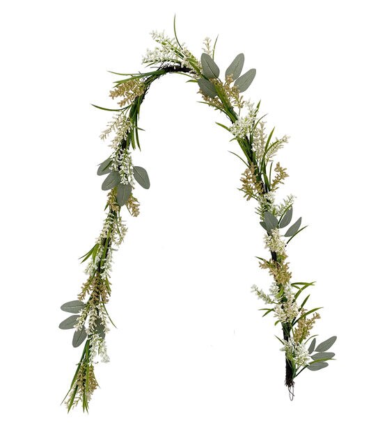 72" Spring Brown & Cream Berry Garland by Bloom Room