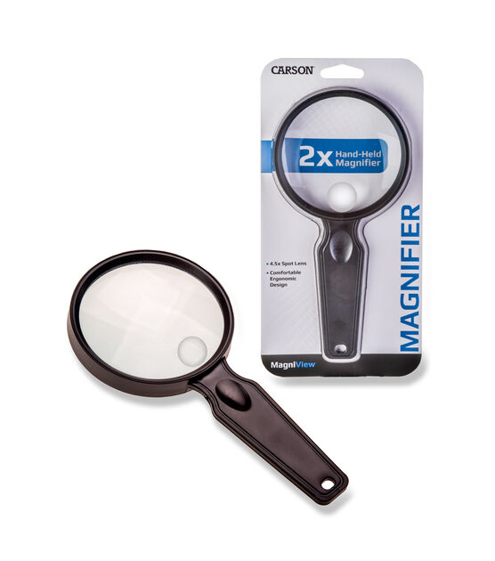 2X Clip Loupe Magnifier Light-weight Magnifying Glasses for Needlework  Crafts Map Reading