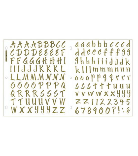 Alphabet Stickers Bundle, Gold floral alphabet, letters