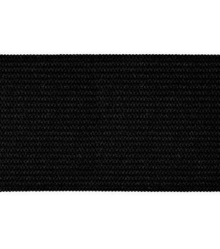 Nylon Elastic 1-1/2 (38mm) 401 Black (By the roll)