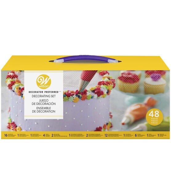 Wilton Decorator Preferred Cake Decorating Set, 48 Piece Decorating Tips