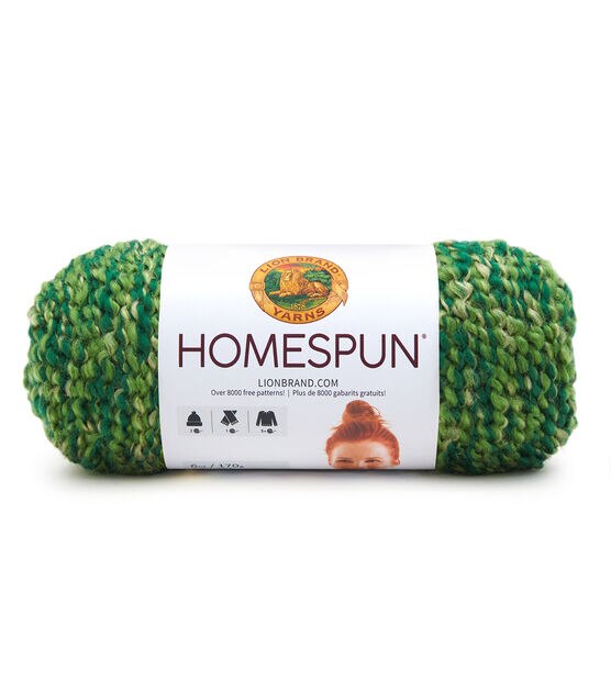 Lion Brand Black Yarn Homespun