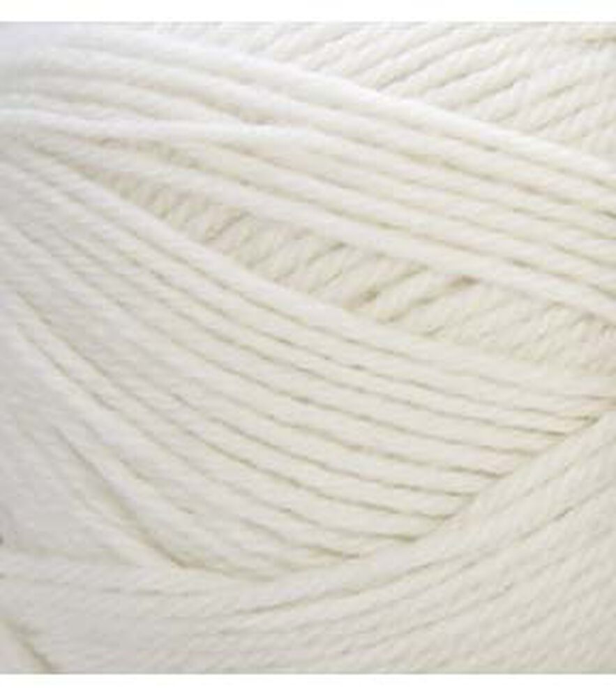 Eddie Bauer Wool Paca 277yds Light Weight Wool Yarn, Bright White, swatch, image 1