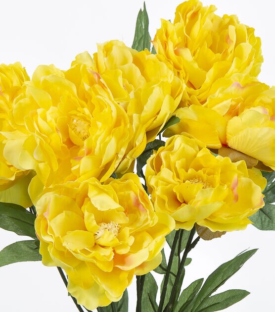 20" Yellow Peony Bush by Bloom Room, , hi-res, image 2