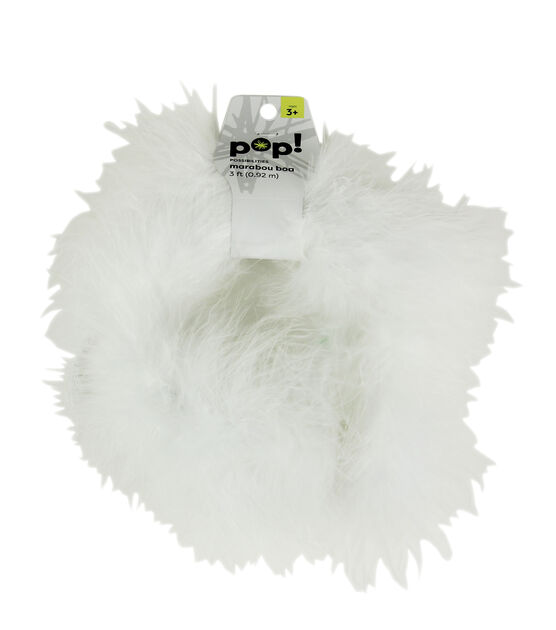  White Fluff Marabo Craft Feathers 10.5 Grams : Arts, Crafts &  Sewing