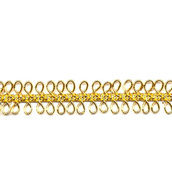 Metallic Gold Loop Gimp Trim, , hi-res, image 2