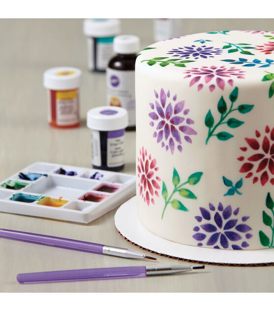 BORDSTRACT 6Pcs Cake Painting Brush, Small Fondant Cake Decorating Brush,  Multifunctional Nylon Craft Brush, Coloring Sugar Craft Baking Tool for  Cake