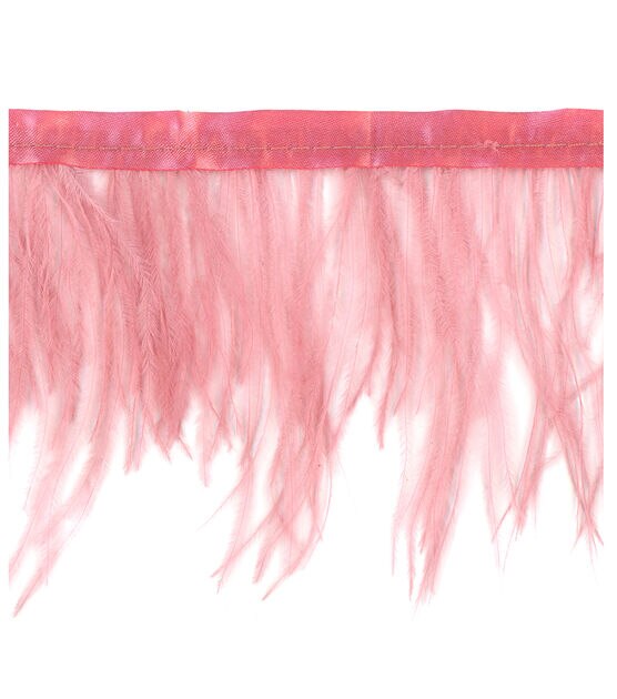 Light pink ostrich feather fringe - Lace To Love