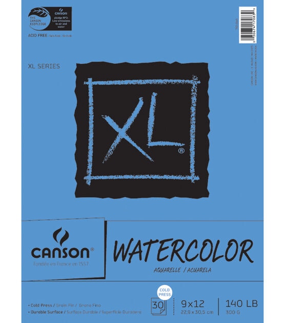 Canson Watercolor Paper Bulk Pack, 9x12