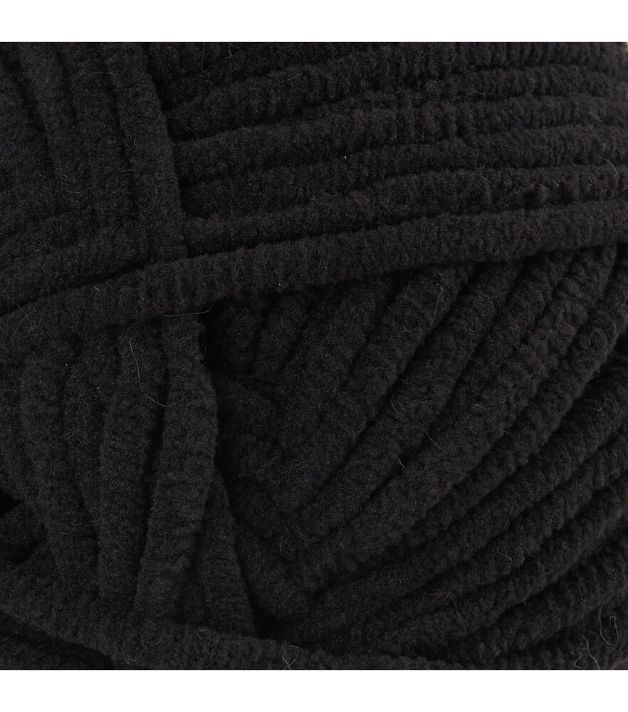 Posh 233yds Bulky Polyester Yarn by Big Twist, Black Sesame Ice Cream, swatch, image 1