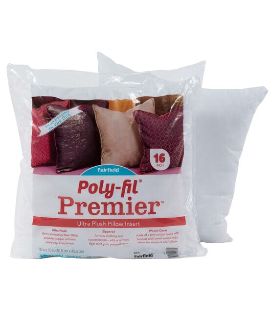 Poly-Fil® Basic™ Square Pillow Inserts by Fairfield™, 18 x 18 (Pack of  16) 