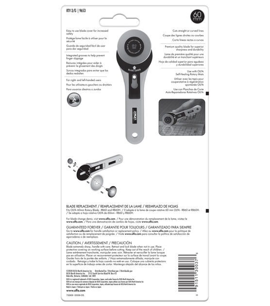 60mm Rotary Cutter with Soft-Touch Handle