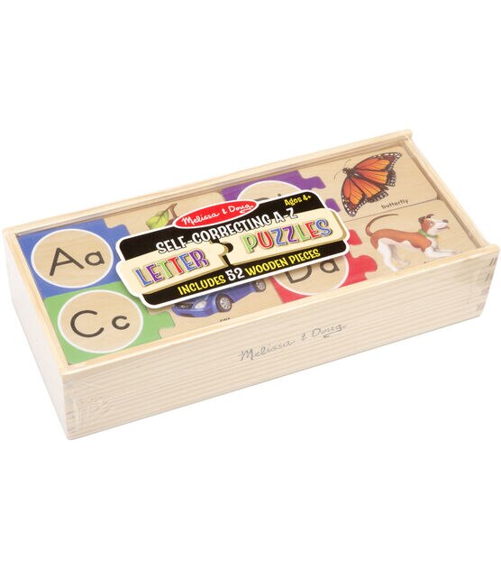 Melissa & Doug Self-correcting Wooden Number Puzzles With Storage