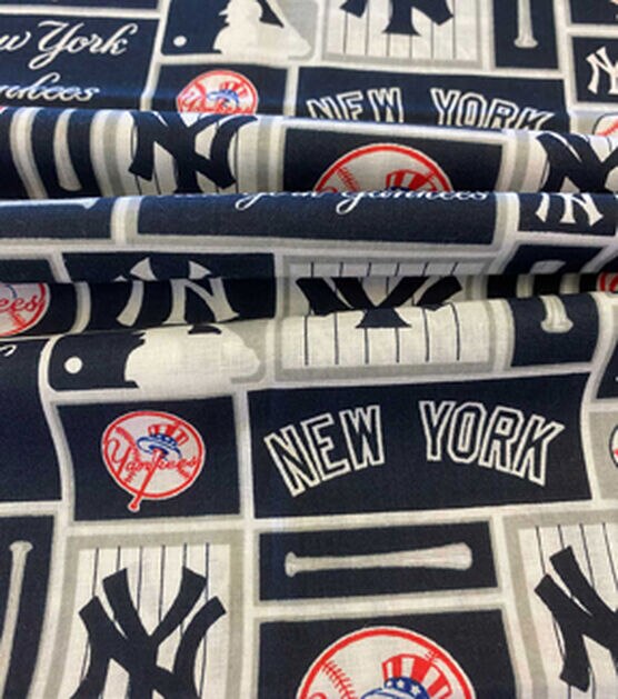 Fabric Traditions New York Yankees Cotton Fabric Vintage (2 Yards Min.) - Team Cotton Fabric - Fabric