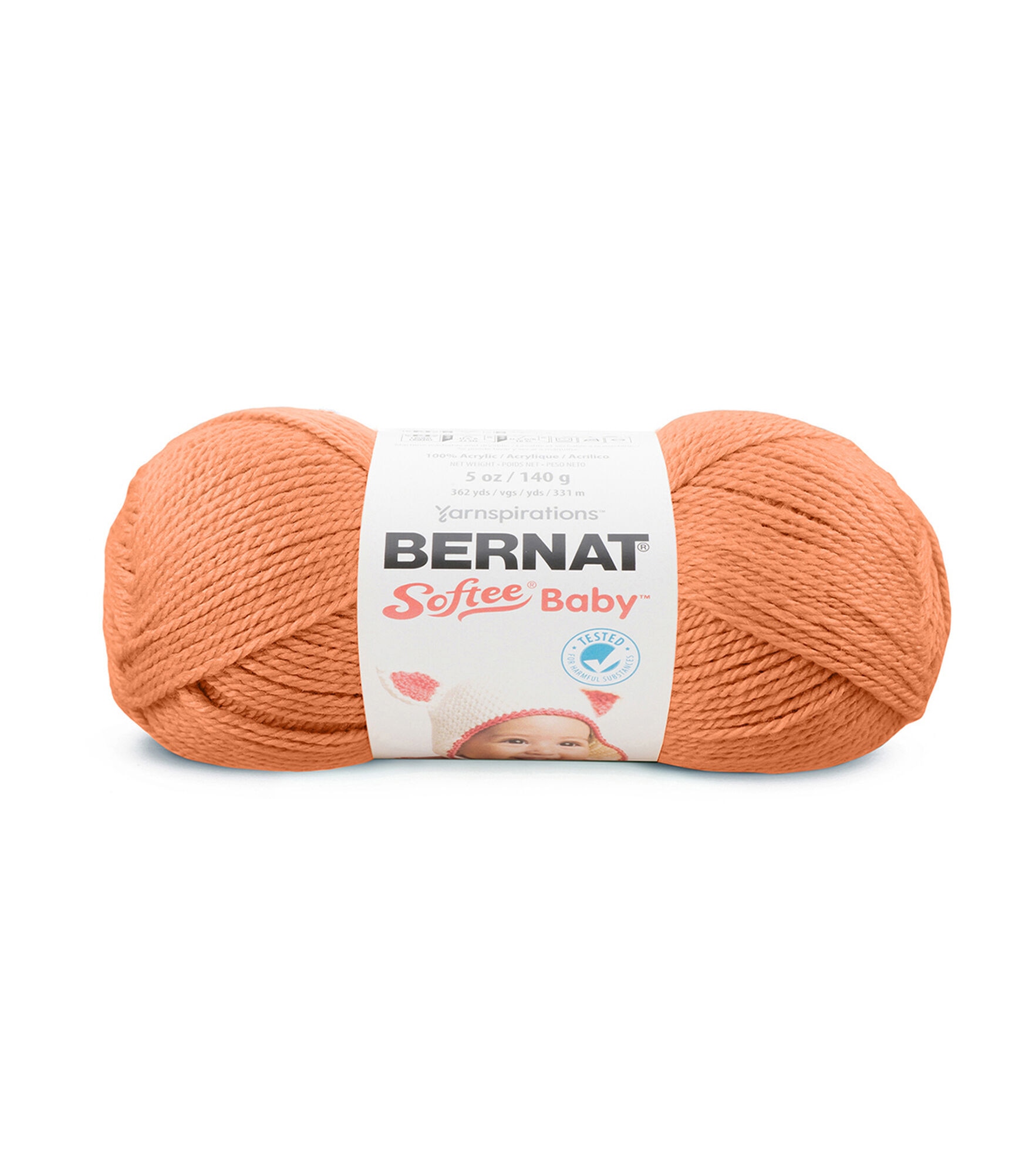 Bernat Softee Baby Light Weight Acrylic Clearance Yarn, Cantaloupe, hi-res