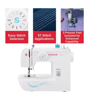 Janome HD1000 14-Stitch Heavy Duty Sewing Machine - White