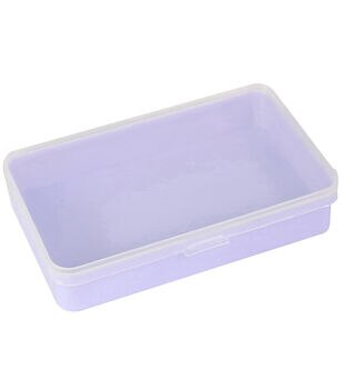 Everything Mary 6 Blue 10 Compartment Plastic Storage Box With Lid