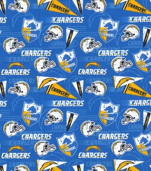Chargers Cotton Fabric 