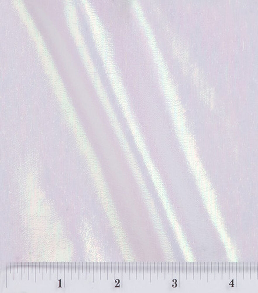 Lunar Pearlized Iridescent Organza White, by the yard