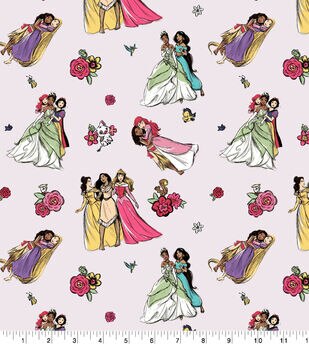 Disney Princess Snow White, Cinderella, Aurora, Ariel, Belle, Jasmine, Pocahontas, Mulan, Tinker Bell Edible Image Photo 1/4 Quarter Sheet Cake Topper