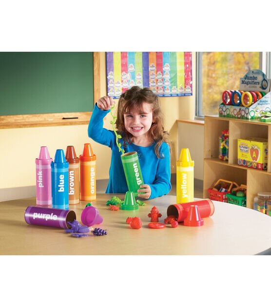 Learning Resources 56ct Multicolor Sorting Crayons, , hi-res, image 4