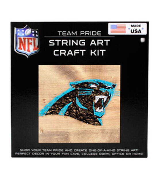 Sporticulture 11" NFL Carolina Panthers String Art Kit