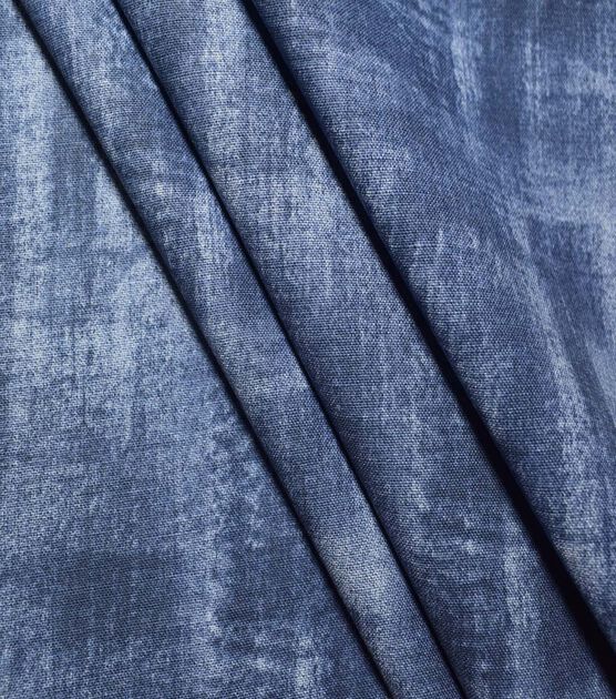 Blue Brush Strokes 108" Wide Cotton Fabric, , hi-res, image 3