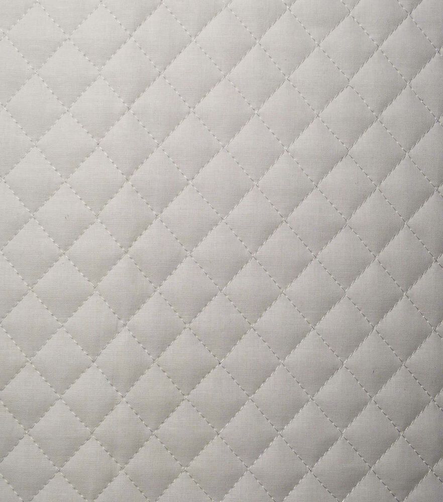 Diamond Solids Double Faced Pre Quilted Cotton Fabric, Parchment, swatch